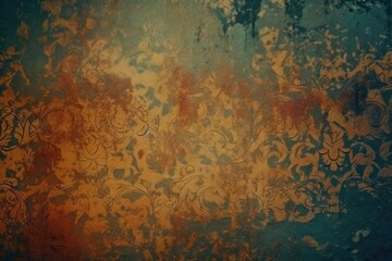textured and patterned grungy wall. Generative AI
