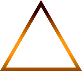 Geometric triangle shape