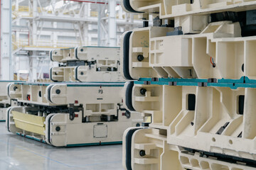 Stamping machine in a car factory