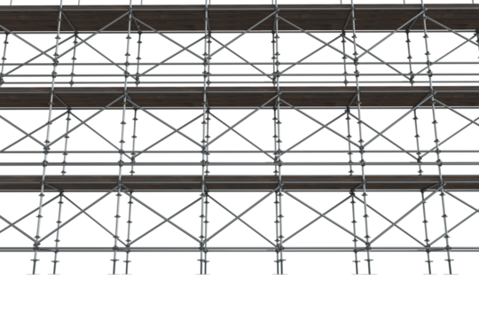 3d image of construction scaffolding