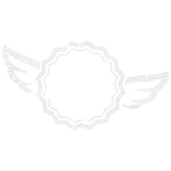 Badge with wings