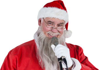 Santa Claus singing Christmas song