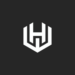 modern creative WH logo designs 