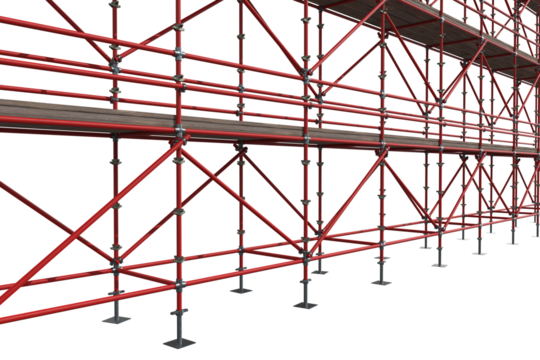 3d illustrative scaffolding image