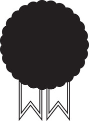 Digital composite image of award ribbon