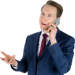 Businessman having a phone call 