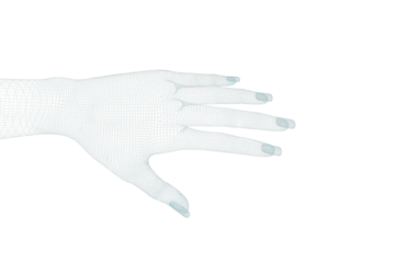 Rolgordijnen 3d illustration of hand  © vectorfusionart