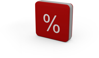 Percent sign vector icon