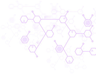 Abstract molecule background