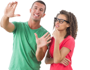 Creative colleagues try to visualize their next project