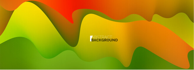 Dynamic liquid waves abstract background for covers, templates, flyers, placards, brochures, banners