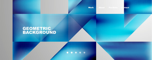 Dynamic lines, triangles, rectangles geometric abstract background. Vector Illustration For Wallpaper, Banner, Background, Card, Book Illustration, landing page