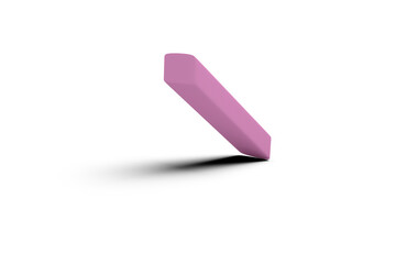 Composite image of pink eraser