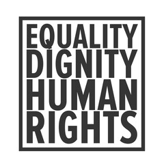 Human rights text against white background