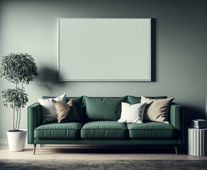 Frame on wall Mockup Collection for Designs and Paintings, Interior Scene
