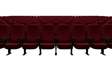 Empty seats in movie theater 
