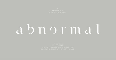 Creative modern logo alphabet font. Abstract typography urban sport, techno, fashion, digital, future creative logos fonts. vector illustration - 587558111