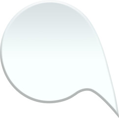 Illustration of blank speech bubble
