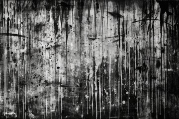 textured black and white wall with grunge effect. Generative AI