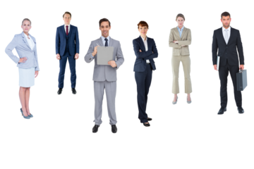 Portrait of confident business people