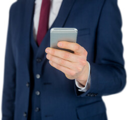  Businessman using mobile phone