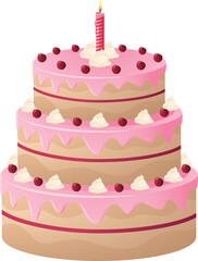 Birthday cake icon