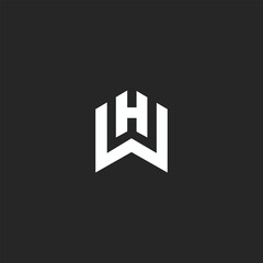 unique WH logo designs