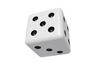 Digitally generated image of 3D dice