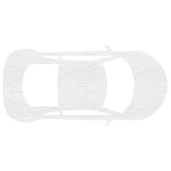 Motor car over white background