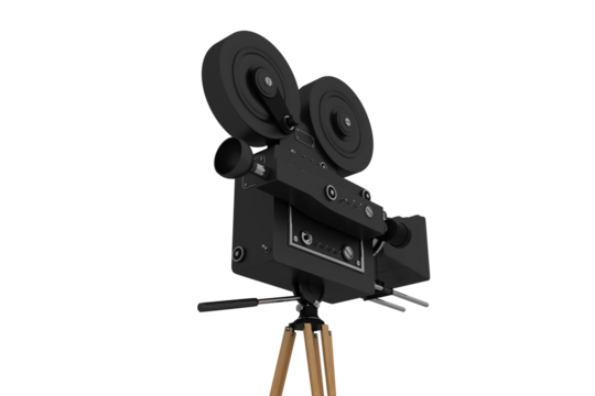 Television camera with tripod