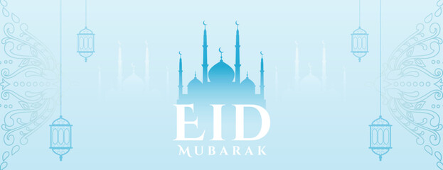 beautiful eid ul fitr banner add islamic culture to your celebration