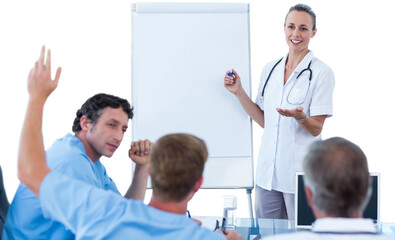 Team of doctor during meeting