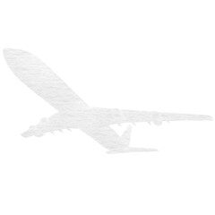 Fototapeta na wymiar Vector image of airplane flying