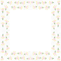 frame with confetti
