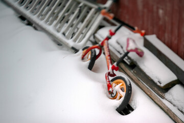 Fototapeta premium red children bicycle