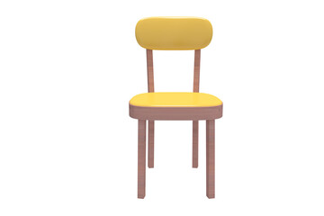 3d image of yellow chair