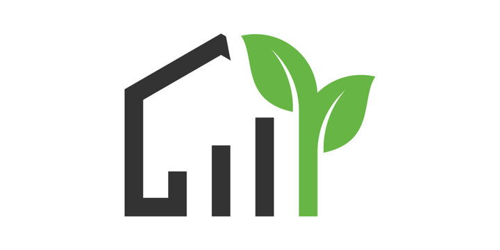 green home investment logo design icon vector illustration