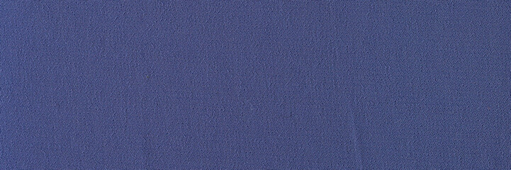Blue fabric cotton texture background. Advertising banner blue color
