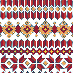 ethnic woven design seamless pattern, traditional kilim prnament, handdrawn vector illustration