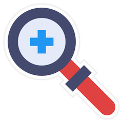 Zoom In Sticker Icon