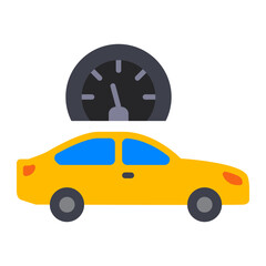 Cruise Control Flat Icon
