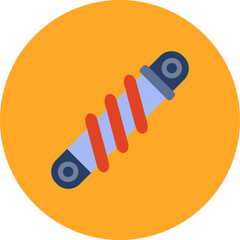 Suspension Multicolor Circle Flat Icon