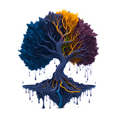 Twisted Tree of Life created using generative artificial intelligence