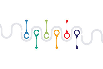 Infographic template for business.Modern Timeline diagram with journey concept, presentation vector infographic with PNG transparent background.