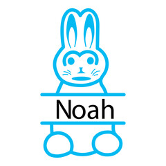 Easter bunny svg, Bunny svg, Easter svg, Rabbit svg, bunny rabbit svg, Easter monogram svg, Bunny Monogram svg, Cricut and silhouette