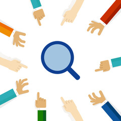 magnifying glass search tool inspect analysis seaching icon