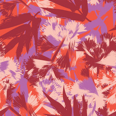 Colourful Tropical Leaf Seamless Pattern Design