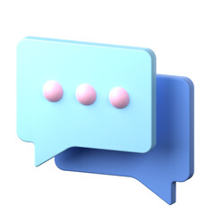 Chat 3D Icon Illustration