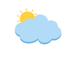 Clouds on a sunny day,clear sky