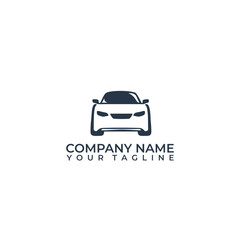 Front Car outline from the film vector icon. Automotive vector logo design with isolated background.